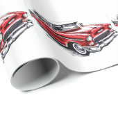 55er Chevy Geschenkpapier (Rolleneckpunkt)