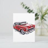 55er Chevy Postkarte (Stehend Vorderseite)