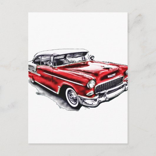55er Chevy Postkarte (Vorderseite)
