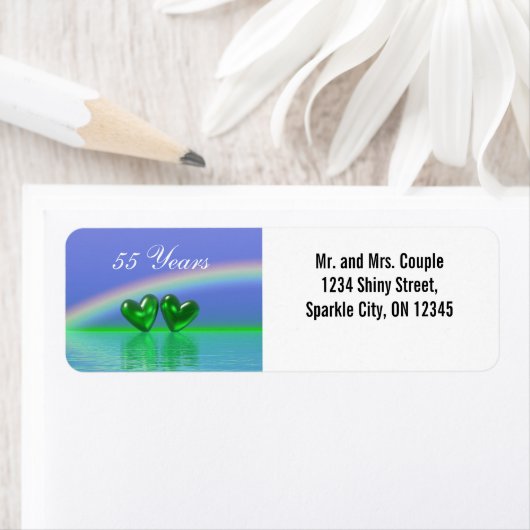 55th Anniversary Emerald Hearts (Insitu)