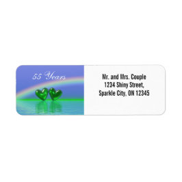 55th Anniversary Emerald Hearts