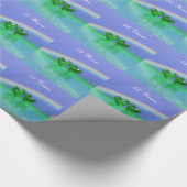 55th Anniversary Emerald Hearts Geschenkpapier (Ecke)