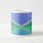 55th Anniversary Emerald Hearts Jumbo-Tasse (Vorderseite)