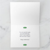 55th Anniversary Emerald Hearts Karte (Innenseite)