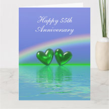 55th Anniversary Emerald Hearts