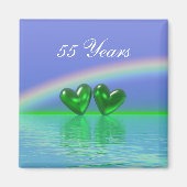 55th Anniversary Emerald Hearts Magnet (Vorne)