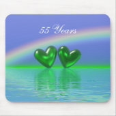 55th Anniversary Emerald Hearts Mousepad (Vorne)
