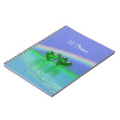 55th Anniversary Emerald Hearts Notizblock (Linke Seite)