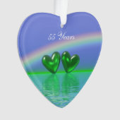 55th Anniversary Emerald Hearts Ornament (Vorderseite)
