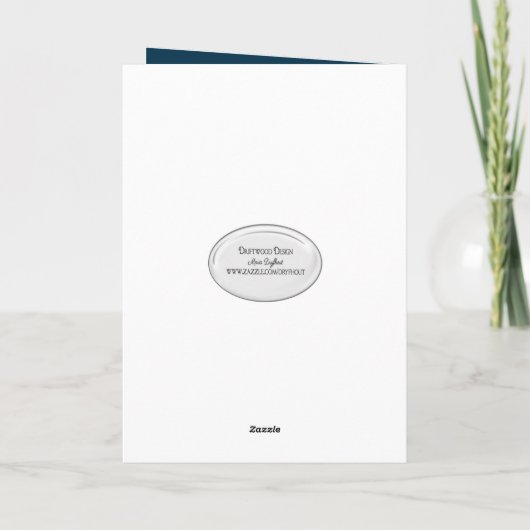 55th Birthday Candles Karte (Rückseite)