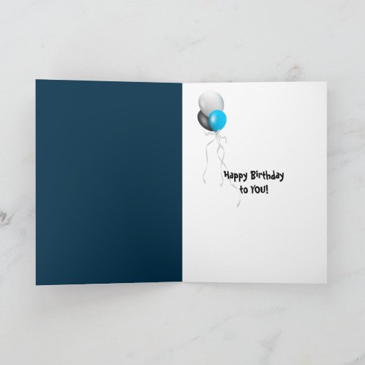 55th Birthday Candles Karte (Innenseite)