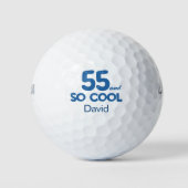 55th Birthday Classic 55 and So Cool Blue Golfball (Vorderseite)