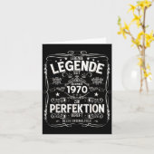 55th Birthday Gift Men Women Legend December 1970 Karte (Gelbe Blume)