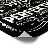 55th Birthday Gift Men Women Legend December 1970  Poster (Ecke)