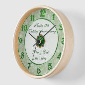 55th Wedding Anniversary Clock Uhr (Winkel)