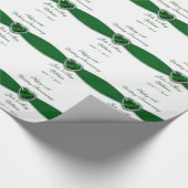 55th Wedding Anniversary Design Wrapping Paper Geschenkpapier (Ecke)