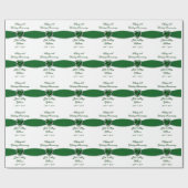 55th Wedding Anniversary Design Wrapping Paper Geschenkpapier (Flach)