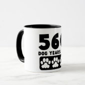 560 Hundejahre alt Tasse (Vorderseite Links)