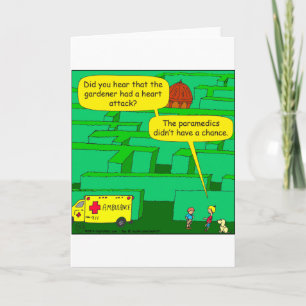 561 Cartoon für ein Gartenlabyrinth Karte