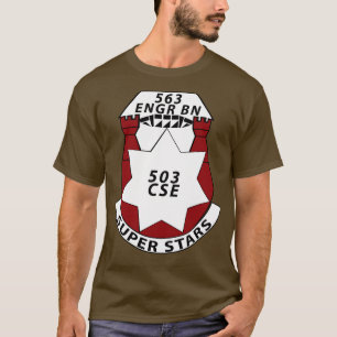 563. Engineer Battalion DUI wo Txt X T-Shirt