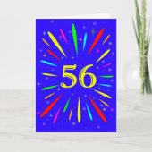56. Birthday Explosion Card Karte (Vorderseite)