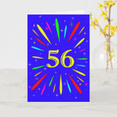 56. Birthday Explosion Card Karte (Gelbe Blume)