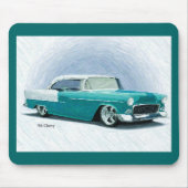 '56 Chevy - Türkis Digital Art Mousepad (Vorne)