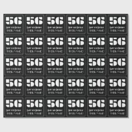56. Geburtstag: Art Deco Inspiriert Look "56" & Na Geschenkpapier