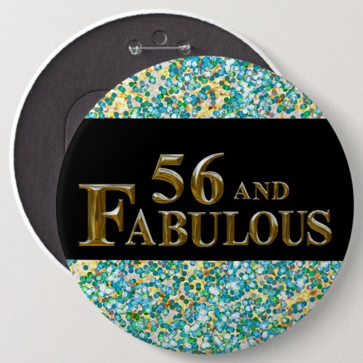 56. Geburtstag Button (Vorne & Hinten)