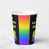 56. Geburtstag: Farbiger Regenbogen # 56, Individu Pappbecher (Links)