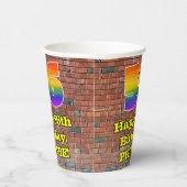 56. Geburtstag: Fun Graffiti-Inspiriert Regenbogen Pappbecher (Rechts)