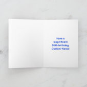 56. Geburtstag: Fun Rainbow #, Individuelle Name & Karte (Innenseite)