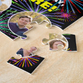 56. Geburtstag: Fun Rainbow #, Individuelle Name + Puzzle (Seite)