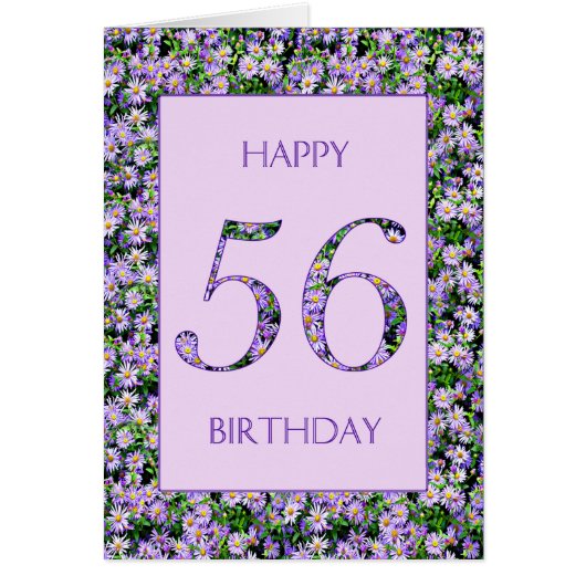 56. Geburtstag Lila Tageszeitung (Vorne)