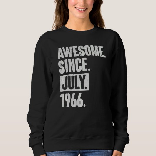 56. Geburtstag Phantastisch seit Juli 1966 Sweatshirt (Vorderseite)