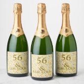 56. Geburtstag Schaumweinetikett (Flaschen)