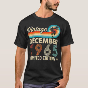 56. Geburtstag Vintag im Dezember 1965 T-Shirt