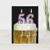 56. Geburtstagsbiere Karte (Vorderseite)