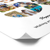 56. Geburtstagsfeier Nummer 56 Fotocollage Poster (Ecke)