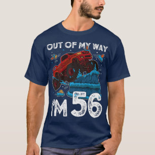 56. Geburtstagsjunge Monster LKWs aus meinem Weg T-Shirt