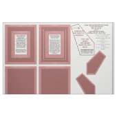 56" Gewebe 2 Bilderrahmen 12x18" Nähmuster Stoff (Fat Quarter (45,7 x 55,9 cm))