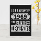 56 Jahre alt 1969 Geburt der Legende 56. Geburtsta Karte (Gelbe Blume)