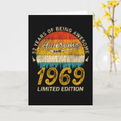 56 Jahre alt 1969 Retro Phantastisch 56. Geburtsta Karte (Gelbe Blume)