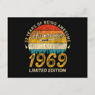 56 Jahre alt 1969 Retro Phantastisch 56. Geburtsta Postkarte