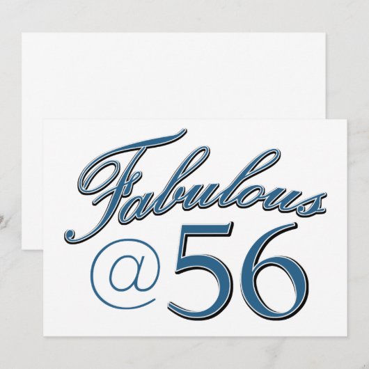 56 Jahre alte Geburtstagsdesigns (Vorne/Hinten)