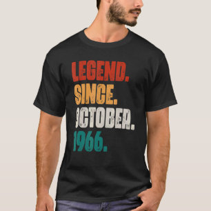56 Jahre alte Legende seit Oktober 1966 56. Geburt T-Shirt