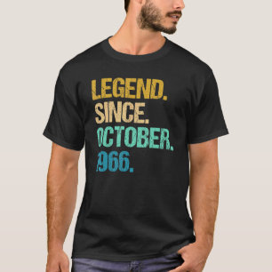 56 Jahre alte Legende seit Oktober 1966 56. Geburt T-Shirt