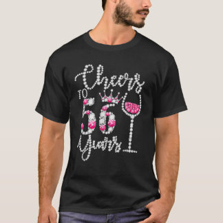 56 Jahre alter Happy 56. Geburtstagskönigin D T-Shirt