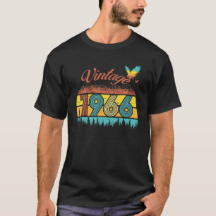 56 Jahre alter Vintager Retro 1966 56. Geburtstags T-Shirt