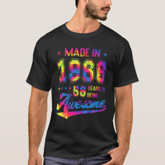 56 Jahre altes Geschenk Geboren 1966 Gefärbte Kraw T-Shirt